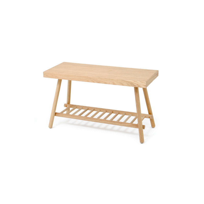 Banc de rangement en bois massif