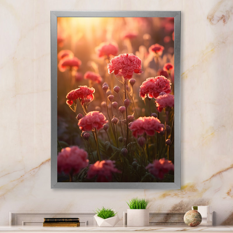 Rétro œillets bruns II sur toile, H 40 po x l 30 po x P 1,5 po, Cadre simple argenté