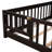 Finka Kids Floor Platforms Bed With Fence and Door-43554153-45026231