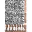 Tapis gris à poils longs tissé à la machine Kinard-1133354024