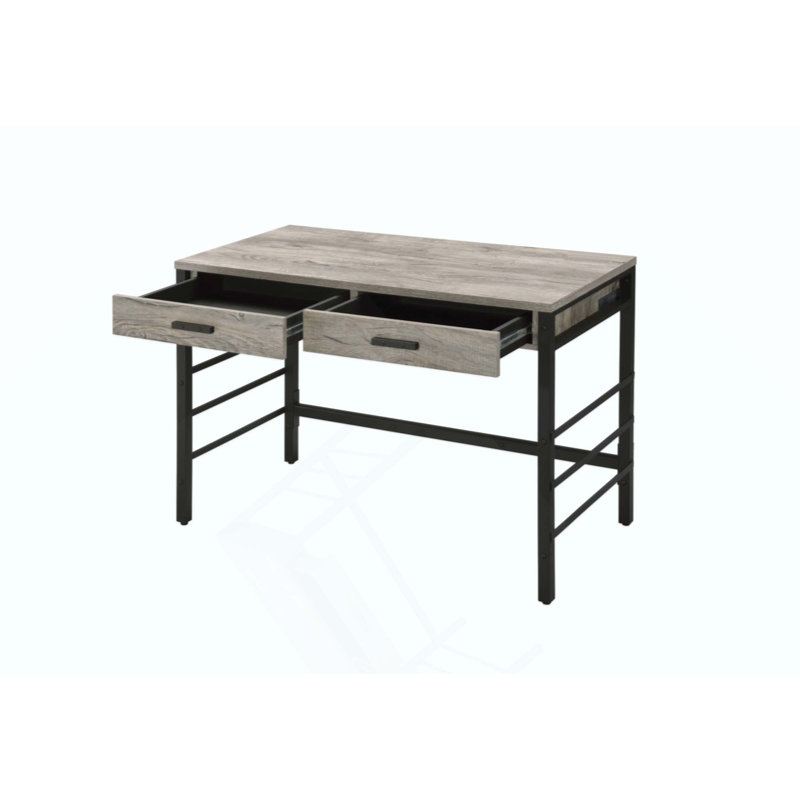 Bureau d'écriture avec ports USB, combinant fonctionnalité moderne et design élégant pour la maison et le bureau.