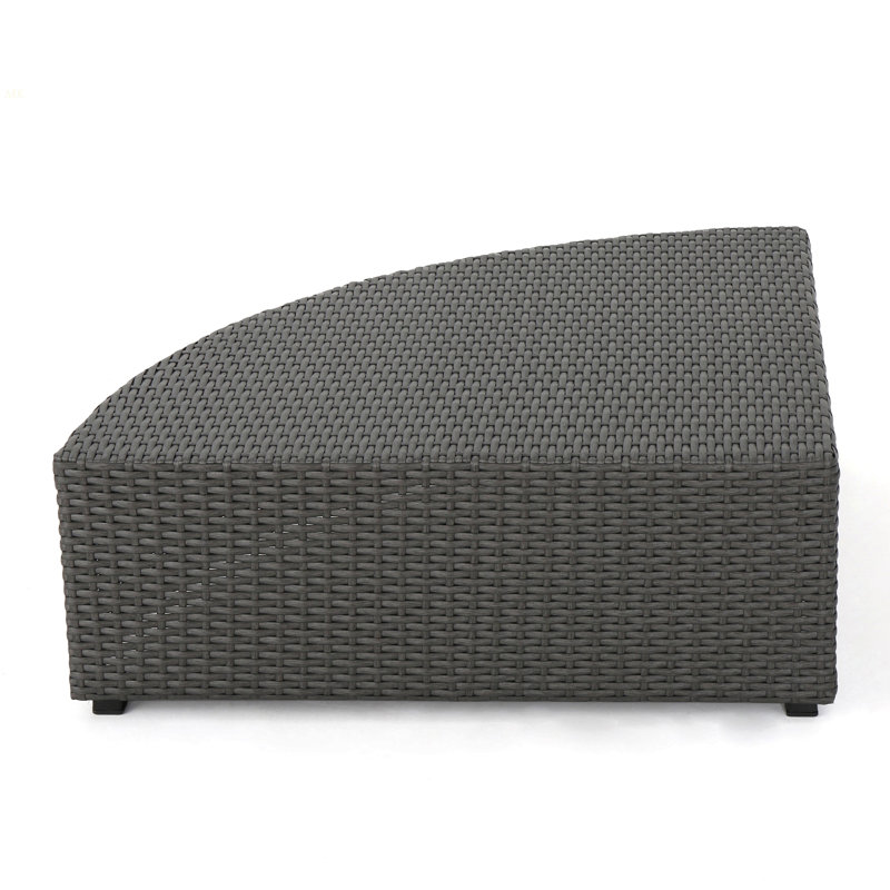LE COIN ET LA TABLE POUR LE patio, la terrasse et la cour arrière de Santa Cruz, Coussin blanc / cadre gris