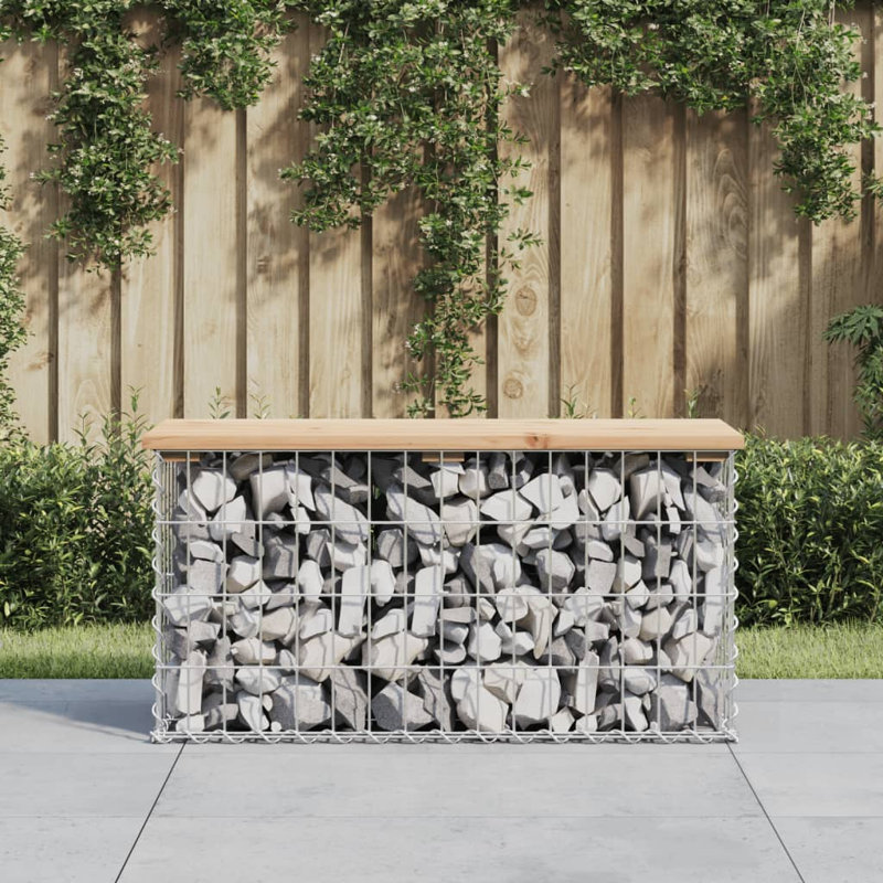 Banc d'extérieur vidaXL, 16.5" H x 32.7" W x 12.4" D, Honey Pine