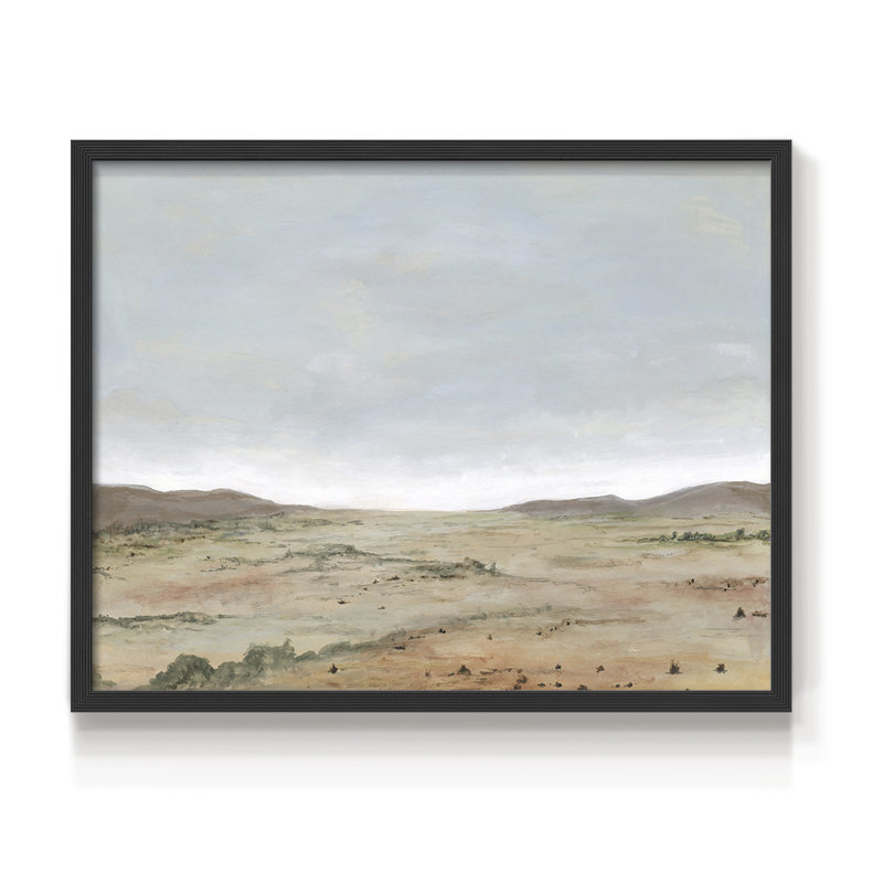 Arid Vista II - reproduction encadrée - réarmable, Noir, noir, noir, noir, H 16 po x l 20 po