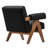 Lyra Boucle Fabric Armchair in Black-1924794580