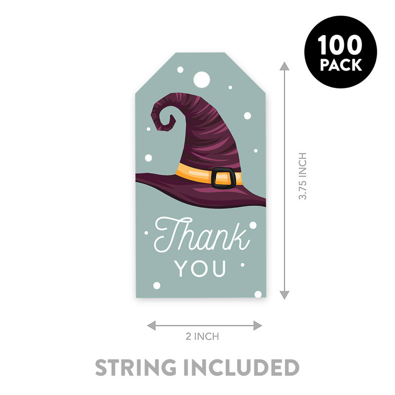Sacs-cadeaux jetables en papier Witch Hat