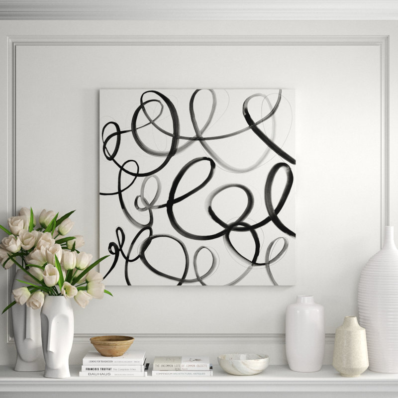 Heartbeat Note Giclee Print by Barclay Butera, 47" H x 47" W, Image Brush Gel