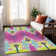 Malchow Washable Ikat Indoor / Outdoor Rug