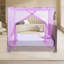 Moustiquaire de tente pour lit à ouverture latérale d'un côté Filet de rideau pour décoration de chambre à coucher pour lit simple sans cadre de lit-131150982
