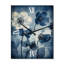 Horloge murale rétro vintage botanique rétro bleu délavé IV-99633647