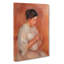 Woman Sewing by Pierre-Auguste Renoir - Wrapped Canvas-61880670