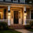 Outdoor Wall Lights, Waterproof Lanterns with Frame and Clear Glass Shade, Exterior Front Porch Lights Matte Black Wall Sconce, Modern Mounted Lighting for Patio Entryway Hallway
