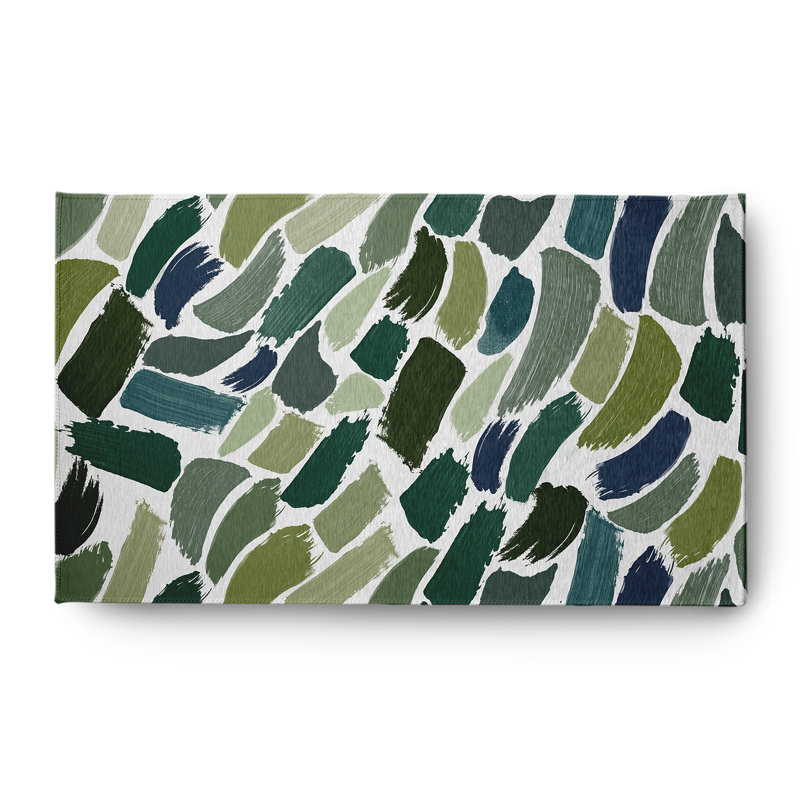 Tapis en chenille à motif d'automne Wenstry CRG864GR37, Rectangle 3 pi x 5 pi