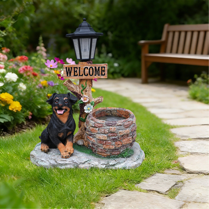 Statue d'extérieur Puppy Dog