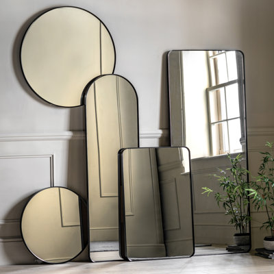Anna Metal Framed Round Mirror