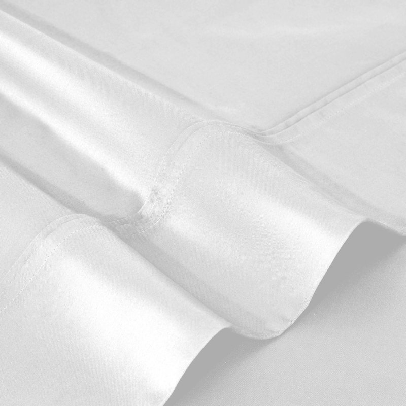 Nile Mills 1200 Thread Count 100% Egyptian Cotton Deep Pocket Sheet Set, White, Queen