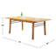 Table de salle à manger Honey Wood