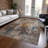 Flatweave Washable Abstract Indoor / Outdoor Rug-665804929