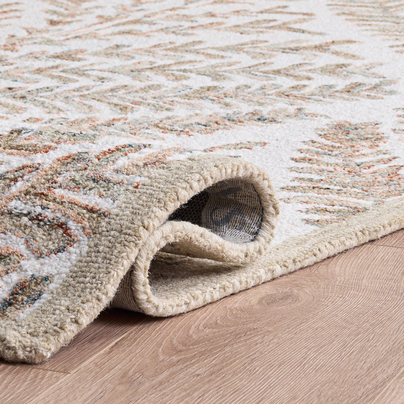 Tapis en laine touffeté à la main Andresky, Tapis de couloir 2 pi 3 po x 19 pi