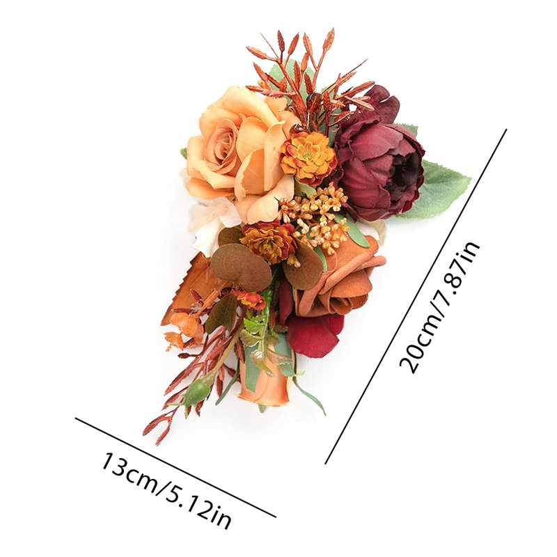 2 pièces fleurs de mariage, fleurs artificielles