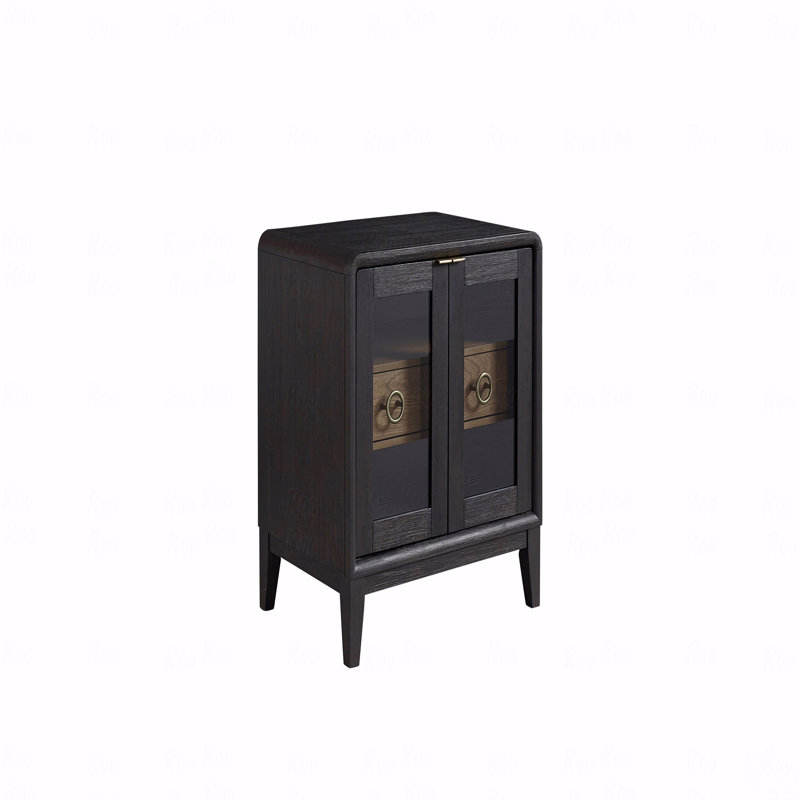Table de chevet en verre
