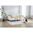 Beige Velvet Upholstered Daybed