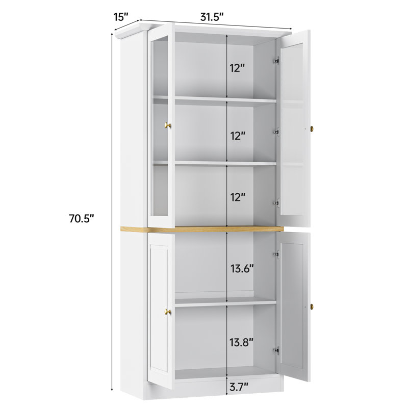 Garde-manger 70,5 po, Blanc