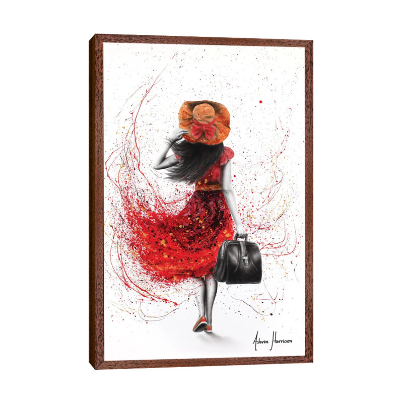 Roaming Ramona by Ashvin Harrison - Print on Canvas, 152.5 cm H x 101.5 cm W, Classic Brown Wood Framed