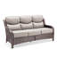 Canapé d'extérieur en osier de patio avec coussins de 6 po Wickes-110860476-110860479