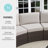 Martha Stewart Bedford Outdoor Modular Rattan Wicker Patio Curved Sectional Sofa Seat-109714932-109714933