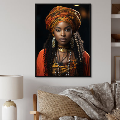 Kupra afro-américain noir sur toile