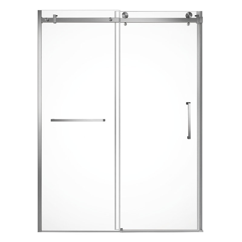 Kingston Brass Prato 60" L X 76" H Right Handed Showe Door, Brushed Nickel