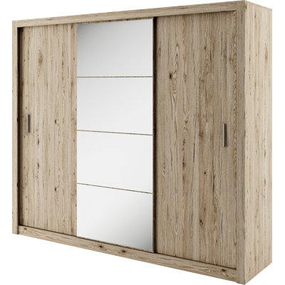 Terwilliger 3 Door Manufactured Wood Wardrobe