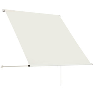 Retractable Awning with Bradde Chain Sunshade Shelter for Patio Outdoor