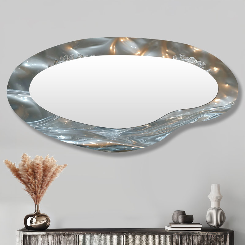 Grand miroir mural Sparkling Dandelion Dreams II - Dandelion