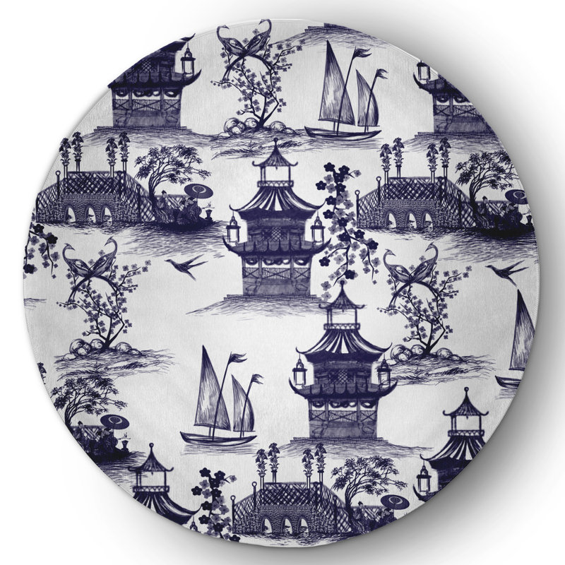 Chenille Indoor / Outdoor Rug, Round 5'