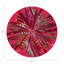 Pheasant Feathers Yellow Vegan Leather Round Coasters-409682786