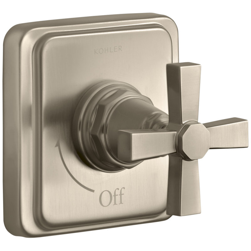 Garniture de valve Pinstripe Pure avec poignée en croix Pure pour valve de contrôle de volume, nécessite une valve
