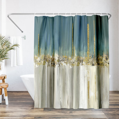 Rideau de douche abstrait «Shine a Light» par PI Creative Art