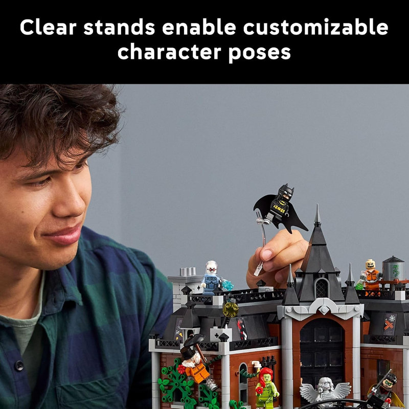 LEGO DC 76300 - Ensemble de construction d'asile Arkham pour adultes, 2953 pièces, pour les 18 ans et plus