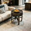 Table d'appoint ronde de style baril