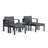 Lakeview Modern 5-Piece Aluminum Bistro Set-728416712