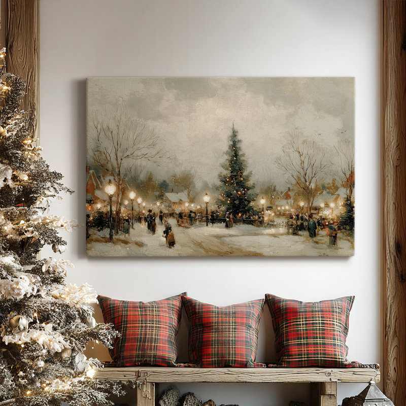 Dusk of Honeyed Manger-Premium Gallery Wrapped Canvas, 48" H x 32" W