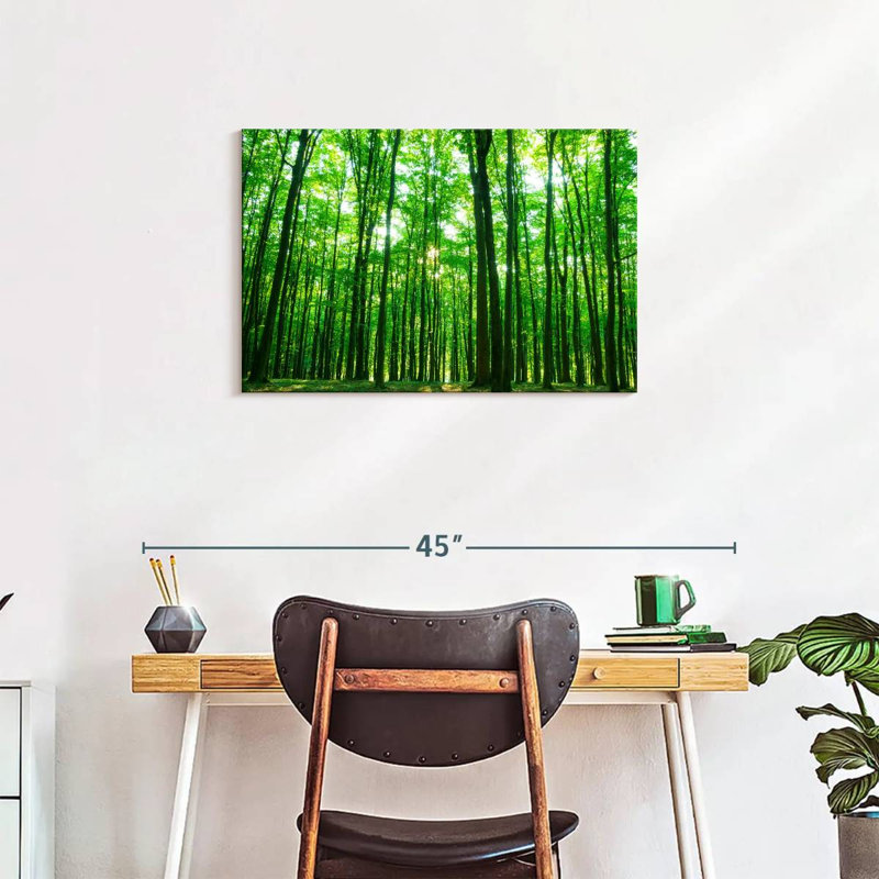 Alvord ensoleillé vert forêt, H 20 po x l 30 po