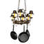 Elara Handcrafted 6 Light Pot Rack