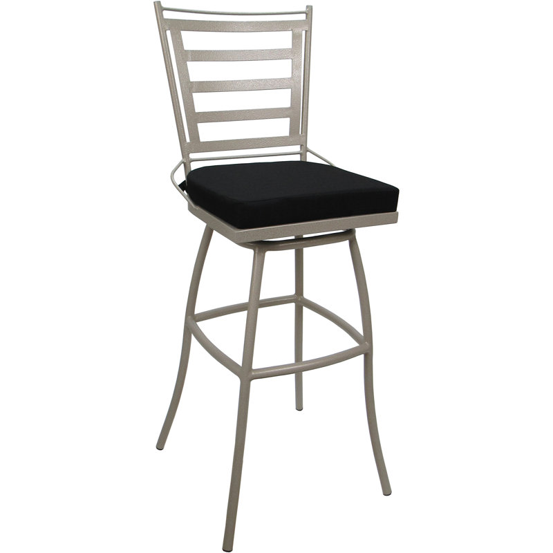 Tabouret de bar d'extérieur pour l'intérieur sans accoudoirs, Beige, Noir, noir, noir, noir