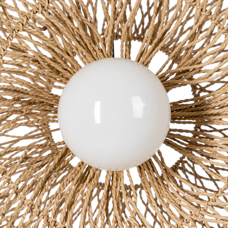 1 - Light Natural Pendant, 32cm H x 81cm W x 81cm D
