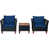 Black Frame/Blue Cushion