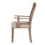Chaise avec accoudoirs en tissu et érable, ensemble de 2