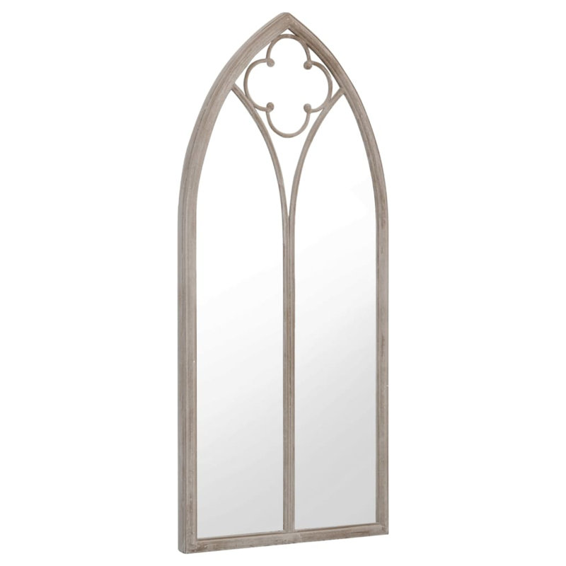 Ahmaad Metal Flat Wall Mirror, 70cm H x 30cm W, Sand